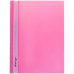 Папка-скоросшиватель пластик. Berlingo, А4, 180 мкм, розовая с прозр. верхом, ASp_04112