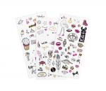 Наклейки-тату для тела  GET YOUR GLITTER ON!  doodle bomb 01