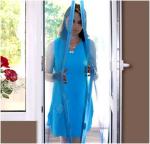 Дверная антимоскитная сетка с вставленными магнитами