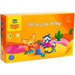 Песок для лепки Мульти-Пульти "Енот в пустыне", 06 цветов, 720 г, в баночке, 4 формочки, карт.уп., ПН_16959