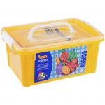 Набор для лепки "Огород" 05 цветов*50 гр, аксессуары, пластиковый контейнер, 476