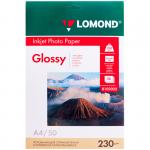 Бумага А4 для стр. принтеров (фотобумага), 230 г/м2 (50 л.) гл.одн., 0102022