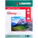 Бумага А3 для стр. принтеров (фотобумага), 140 г/м2 (50 л.) гл.одн., 0102066