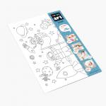 «Космос» КОВРИК – РАСКРАСКА HappyArt