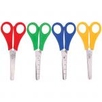 Ножницы детские ArtSpace 13см, с линейкой, ассорти, ПВХ-чехол с европодвесом, S130_17452