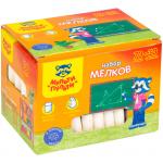 Набор  цветного мела Мульти-Пульти "Енот в школе", 70 белого + 30  цветного, круглый, 100 шт., AC_16659