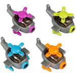 Точилка пластиковая Мульти-Пульти "Вертолет Енота", 1 отверстие, 4  цвета, дисплей, PS_15031