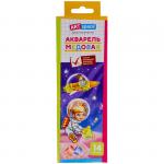 Акварель ArtSpace "Космонавты", медовая, 14  цветов, без кисти, картон, европодвес, Ак_10227