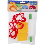 Набор для лепки JOVI, формочки 12 шт., скалка, пакет, европодвес, 7/6R