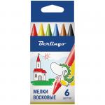 Мелки восковые Berlingo "Замки", 06  цв., круглые, картон, европодвес, WX_00106