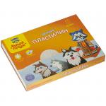 Пластилин Мульти-Пульти "Енот на Аляске", 08  цветов, 120 г, со стеком, картон, ДП_10233