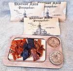 Подарочный набор! Пять видов вяленого мяса по 100 граммов: оленина, кабан, заяц, индейка, говядина.