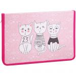 Папка для труда 1 отделение, А4, ArtSpace "Детские персонажи", картон, молния вокруг, откид. планка, ПТ-Р8_16561