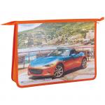 Папка для труда 2 отделения, А4, ArtSpace "Авто. Supercar", пластик, на молнии, ПТ-Р115_15606