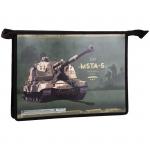 Папка для труда 2 отделения, А4, ArtSpace "Военная техника", пластик, на молнии, ПТР-22_15701