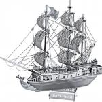 3D пазл из металла: парусник