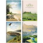 Тетрадь 80л., А5, клетка на гребне ArtSpace "Путешествия. Mixed collection", глянц. лам., тв. обл., Тт5к80гр_16485