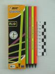 Карандаш ч/г Bic Evolution Fluo HB, заточен., пластиковый, 940757