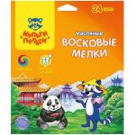 Мелки масляные Енот в Китае 24  цв., картон. уп., европодвес, OC_10459