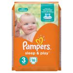 *СПЕЦЦЕНА PAMPERS Подгузники Sleep & Play Midi (6-10 кг) Стандартная Упаковка 16