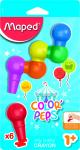 COLOR'PEPS BABY Пластиковые мелки для раннего возраста, фигурной формы, 6 цветов