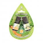 Набор эфирных масел апельсин и сосна 2 масла по 10 мл в блистере в форме капли/ 20