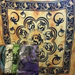 Покрывало SEI1-2185 инь-янь ящерицы хлопок двойное 200х240см