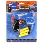 БЛАСТЕР "ИГРАЕМ ВМЕСТЕ" С МЯГКИМИ ПУЛЯМИ НА КАРТ. (РУСС. УП.) в кор.2*72шт