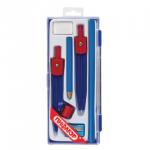 Готовальня ПИФАГОР 6 предм:циркуль 110мм,измер.,2карандаша,стир.резинка,точилка,пенал с подв.,210239