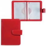 Визитница/кредитница однорядная GALANT "Ritter" на 24 карты, под гладкую кожу, застежка, борд,235399