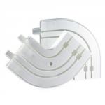 Повороты 3-х рядные для ПВХ карниза, пара