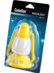 Ночник Camelion NL-171  0.5W 5LED 110x75x70 Фонарик желтый 220V, пластик, выкл.
