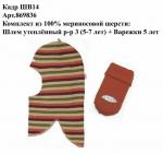 Комплект шлем 869 +варежки 836