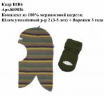 Комплект шлем 869 +варежки 836