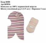 Комплект шлем 869 +варежки 836