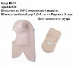 Комплект шлем 812 +варежки 836