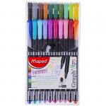 Набор капиллярных ручек  "Graph Pep's" 20цв., 0,4мм, европодвес, 749151