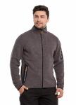 Norveg Fleece серия Casual  толстовка (куртка) мужская, цвет серый меланж
