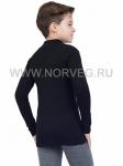 NORVEG серия Soft Teens - "нежная кожа". City Style Водолазка с высоким воротом для мальчиков, цвет черный
