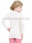 NORVEG серия Soft - "нежная кожа". Футболка  детская с длинным рукавом unisex, цвет молочный