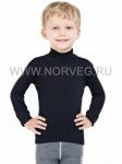NORVEG серия Soft - "нежная кожа". City Style Водолазка детская с высоким воротом unisex, цвет черный
