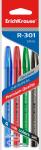 Ручка гелевая ErichKrause® R-301 Original Gel 0.5, цвет чернил: синий, черный, красный, зеленый (в пакете по 4 шт.)