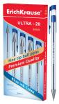 Ручка шариковая ErichKrause® ULTRA-20, цвет чернил синий (в коробке по 12 шт.)