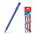 ручка гелевая ErichKrause® G-Soft, цвет чернил: синий, черный, красный (в пакете по 3 шт.)