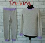 Детское термобелье. Лонгслив+леггинсы "Плоский шов". Базовый слой.