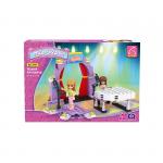 AUSINI, Конструктор "Мир чудес: Студия звукозаписи" (107 дет.,фигур. челов.)