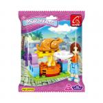 AUSINI, Конструктор "Мир чудес: Индейка на вертеле" (36 дет.,фигур. челов.,пакет)