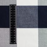 Валенсия крупная клетка синий