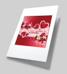 "Алое сердце" Набор для создания открытки