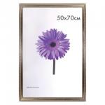 Рамка премиум 50*70см, пластик, багет 33 мм, Dorothy, серебро, 0023-50-3330